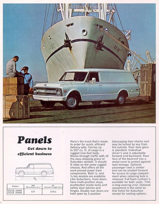 1969 Chevrolet Suburban Brochure Page 6